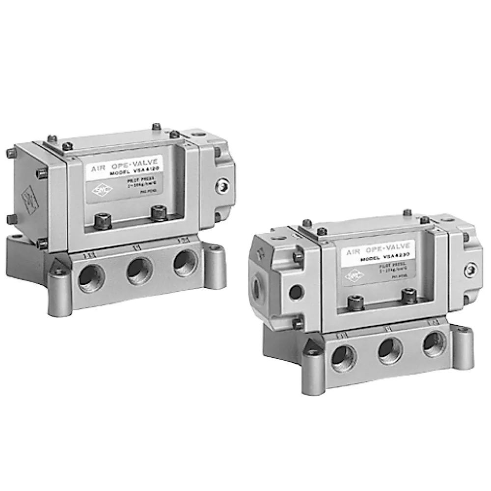 Van điều khiển bằng khí nén 4 và 5 cổng - VSA4□20/4□30/4□40